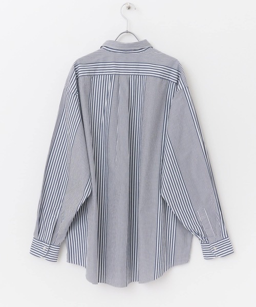 FORK&SPOON（フォークアンドスプーン）の「FORK&SPOON　ストライプRCシャツ（シャツ/ブラウス・メンズ・ブルー系その他/ホワイト系その他・4/5）」の4枚目の写真