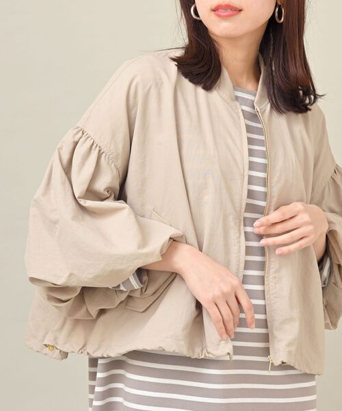 rps（アールピーエス）の「ボリューム袖ＭＡ－１（MA-1・レディース・ライトカーキ/ベージュ系その他/アイボリー・フリー）」の3枚目の写真