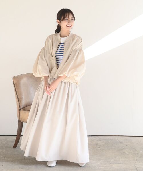 rps（アールピーエス）の「ボリューム袖ＭＡ－１（MA-1・レディース・ライトカーキ/ベージュ系その他/アイボリー・フリー）」の4枚目の写真