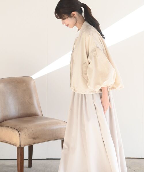 rps（アールピーエス）の「ボリューム袖ＭＡ－１（MA-1・レディース・ライトカーキ/ベージュ系その他/アイボリー・フリー）」の5枚目の写真