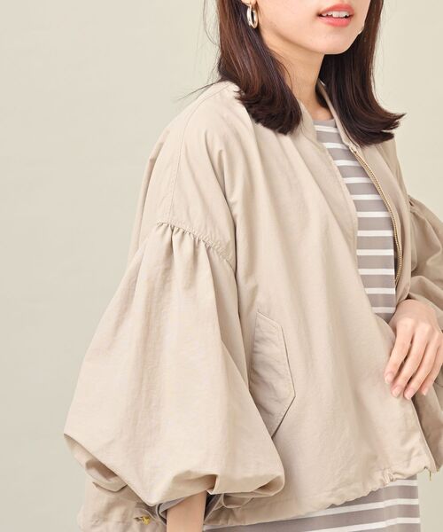 rps（アールピーエス）の「ボリューム袖ＭＡ－１（MA-1・レディース・ライトカーキ/ベージュ系その他/アイボリー・フリー）」の13枚目の写真