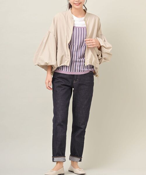 rps（アールピーエス）の「ボリューム袖ＭＡ－１（MA-1・レディース・ライトカーキ/ベージュ系その他/アイボリー・フリー）」の17枚目の写真