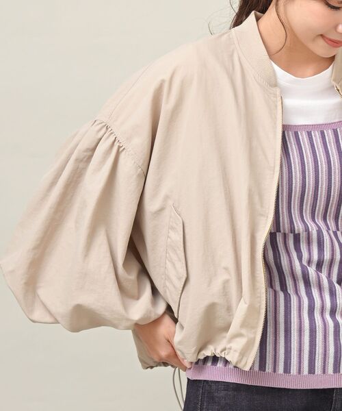 rps（アールピーエス）の「ボリューム袖ＭＡ－１（MA-1・レディース・ライトカーキ/ベージュ系その他/アイボリー・フリー）」の18枚目の写真