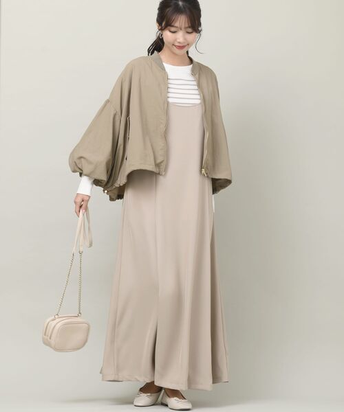 rps（アールピーエス）の「ボリューム袖ＭＡ－１（MA-1・レディース・ライトカーキ/ベージュ系その他/アイボリー・フリー）」の22枚目の写真