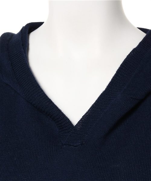 AZUL by moussy（アズールバイマウジー）の「12GノースリフーディPO（タンクトップ・レディース・オフホワイト/ネイビー・SMALL/MEDIUM）」の5枚目の写真