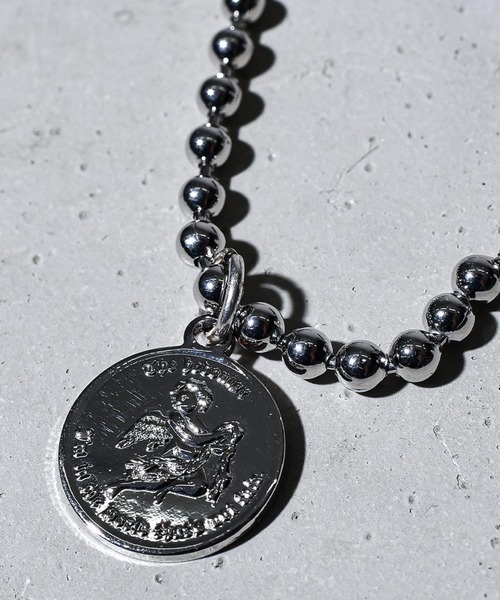 A‘gem 9（エージェムナイン）の「『A'GEM/9 / エージェムナイン』メダルネックレス（ネックレス・メンズ・シルバー/ゴールド・FREE）」の6枚目の写真