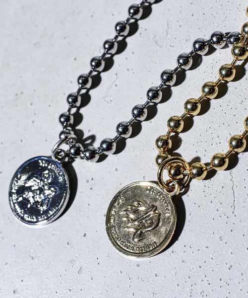 A‘gem 9（エージェムナイン）の「『A'GEM/9 / エージェムナイン』メダルネックレス（ネックレス・メンズ・シルバー/ゴールド・FREE）」の5枚目の写真