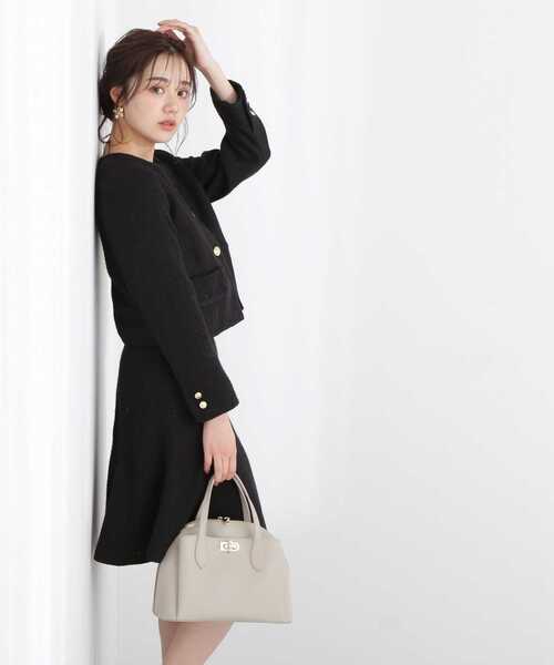 PROPORTION BODY DRESSING(プロポーションボディドレッシング)の「ツイードジャケット / 1213150213(テーラードジャケット・レディース・ブラック/ホワイト系その他・SMALL/MEDIUM)」の5枚目の写真