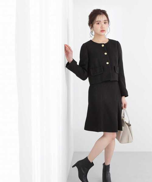 PROPORTION BODY DRESSING(プロポーションボディドレッシング)の「ツイードジャケット / 1213150213(テーラードジャケット・レディース・ブラック/ホワイト系その他・SMALL/MEDIUM)」の6枚目の写真