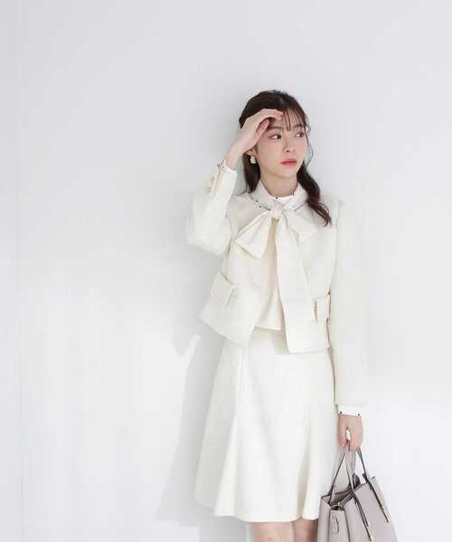 PROPORTION BODY DRESSING(プロポーションボディドレッシング)の「ツイードジャケット / 1213150213(テーラードジャケット・レディース・ブラック/ホワイト系その他・SMALL/MEDIUM)」の12枚目の写真