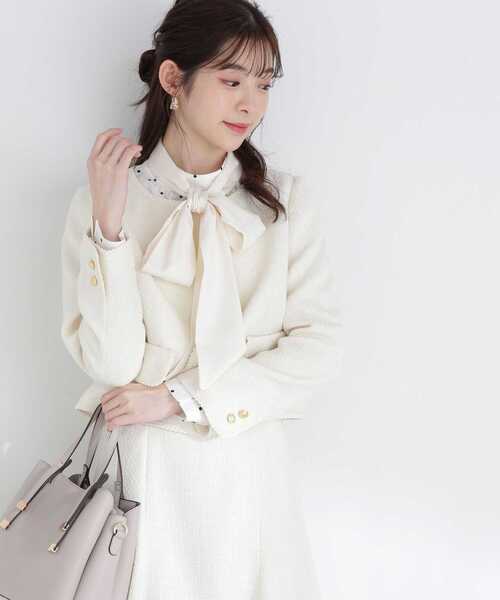PROPORTION BODY DRESSING(プロポーションボディドレッシング)の「ツイードジャケット / 1213150213(テーラードジャケット・レディース・ブラック/ホワイト系その他・SMALL/MEDIUM)」の13枚目の写真