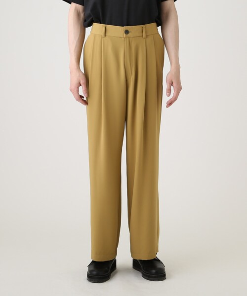 tk.TAKEO KIKUCHI（ティーケータケオキクチ）の「◆なめらかワイドストレートパンツ（その他パンツ・メンズ・ブルー/グリーン/マスタード/ブラック/ベージュ・01/02/03）」の7枚目の写真