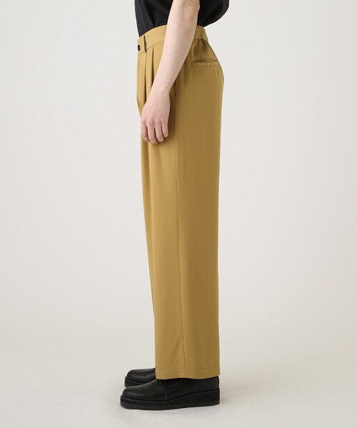 tk.TAKEO KIKUCHI（ティーケータケオキクチ）の「◆なめらかワイドストレートパンツ（その他パンツ・メンズ・ブルー/グリーン/マスタード/ブラック/ベージュ・01/02/03）」の8枚目の写真