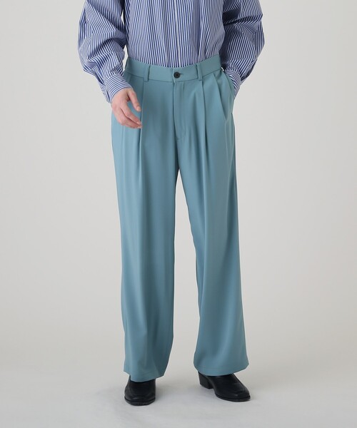tk.TAKEO KIKUCHI（ティーケータケオキクチ）の「◆なめらかワイドストレートパンツ（その他パンツ・メンズ・ブルー/グリーン/マスタード/ブラック/ベージュ・01/02/03）」の20枚目の写真