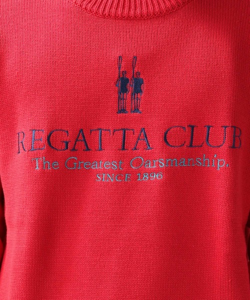 RAGEBLUE(レイジブルー)の「【REGATTA CLUB/レガッタクラブ】ブランドロゴ刺繍ニットクルー(ニット/セーター・メンズ・ホワイト/レッド・MEDIUM/LARGE)」の10枚目の写真