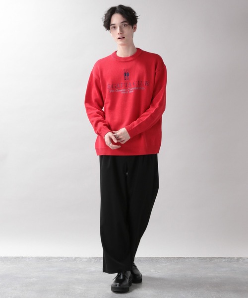 RAGEBLUE(レイジブルー)の「【REGATTA CLUB/レガッタクラブ】ブランドロゴ刺繍ニットクルー(ニット/セーター・メンズ・ホワイト/レッド・MEDIUM/LARGE)」の18枚目の写真