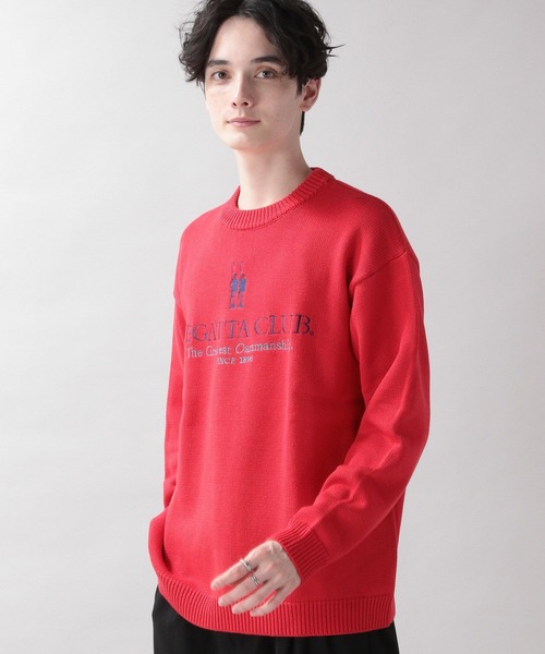 RAGEBLUE(レイジブルー)の「【REGATTA CLUB/レガッタクラブ】ブランドロゴ刺繍ニットクルー(ニット/セーター・メンズ・ホワイト/レッド・MEDIUM/LARGE)」の20枚目の写真