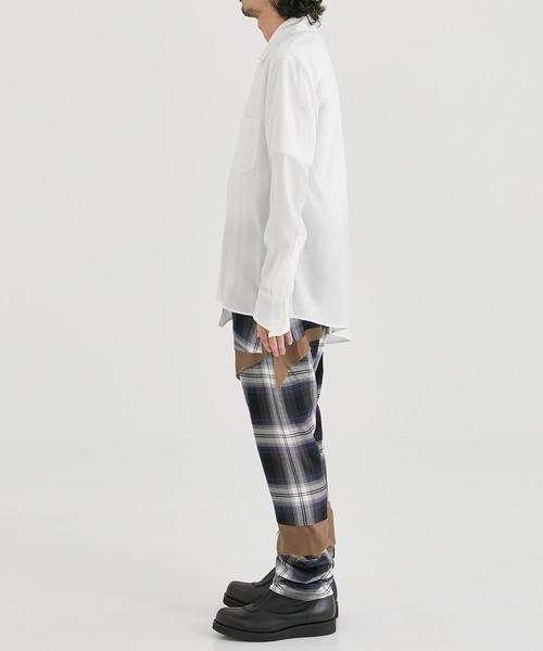 sulvam(サルバム)の「【sulvam / サルバム】DOUBLE COLLAR SHIRT / ダブルカラーシャツ(シャツ/ブラウス・メンズ・ネイビー/ホワイト・MEDIUM/SMALL)」の17枚目の写真
