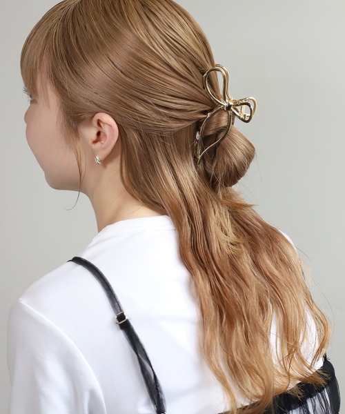 ୨୧┈リボンバレッタ・カチューシャカラー表 カラーラインリボンバンス【動画あり】（バレッタ/ヘアクリップ