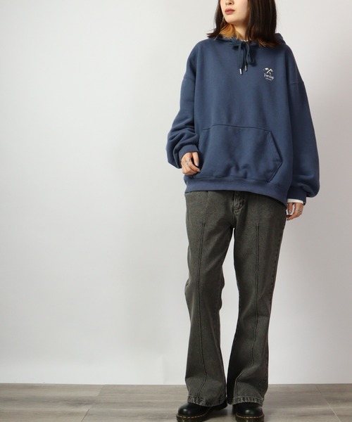 FUNALIVE(ファンアライブ)の「12oz デニムピンタックフレアパンツ(デニムパンツ・メンズ・ブラック系その他/ブラック/インディゴブルー/ケミカルウォッシュ/サックスブルー・L/XL/M)」の21枚目の写真