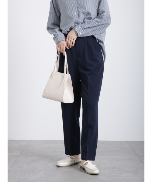 Samansa Mos2 blue（サマンサモスモスブルー）の「マルチスタイルテーパードパンツ（その他パンツ・レディース・ターコイズブルー/ブラック/ピンク/イエロー/オレンジ/キナリ/ネイビー・SMALL/MEDIUM/LARGE）」の4枚目の写真