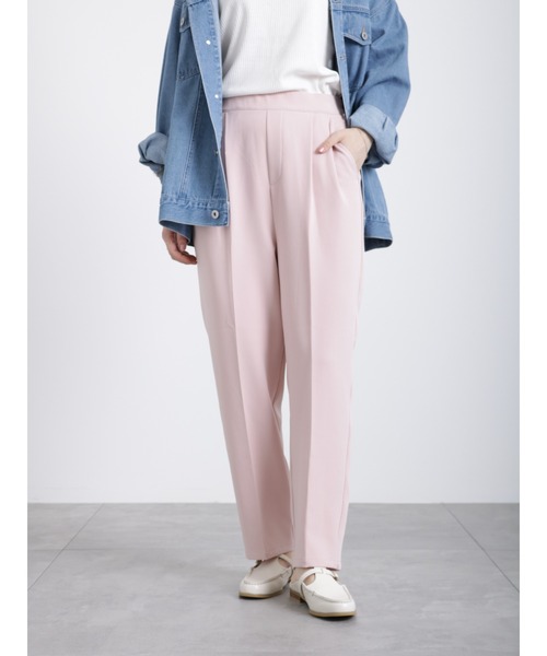 Samansa Mos2 blue（サマンサモスモスブルー）の「マルチスタイルテーパードパンツ（その他パンツ・レディース・ターコイズブルー/ブラック/ピンク/イエロー/オレンジ/キナリ/ネイビー・SMALL/MEDIUM/LARGE）」の6枚目の写真