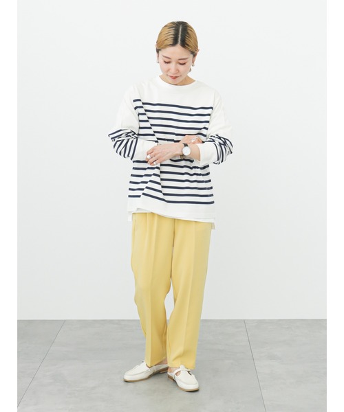 Samansa Mos2 blue（サマンサモスモスブルー）の「マルチスタイルテーパードパンツ（その他パンツ・レディース・ターコイズブルー/ブラック/ピンク/イエロー/オレンジ/キナリ/ネイビー・SMALL/MEDIUM/LARGE）」の9枚目の写真