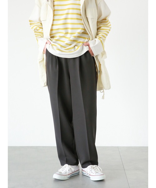 Samansa Mos2 blue（サマンサモスモスブルー）の「マルチスタイルテーパードパンツ（その他パンツ・レディース・ターコイズブルー/ブラック/ピンク/イエロー/オレンジ/キナリ/ネイビー・SMALL/MEDIUM/LARGE）」の14枚目の写真