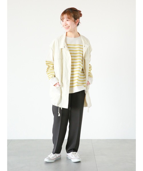 Samansa Mos2 blue（サマンサモスモスブルー）の「マルチスタイルテーパードパンツ（その他パンツ・レディース・ターコイズブルー/ブラック/ピンク/イエロー/オレンジ/キナリ/ネイビー・SMALL/MEDIUM/LARGE）」の12枚目の写真