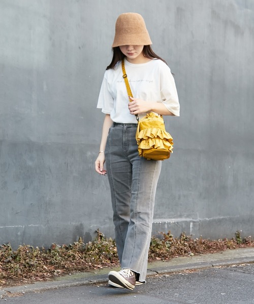 Actually(アクチュアリー)の「NYLON FRILL SHOULDER Sサイズ ナイロン フリルショルダー(ショルダーバッグ・レディース・イエロー/グレー/ブラック・フリー)」の10枚目の写真