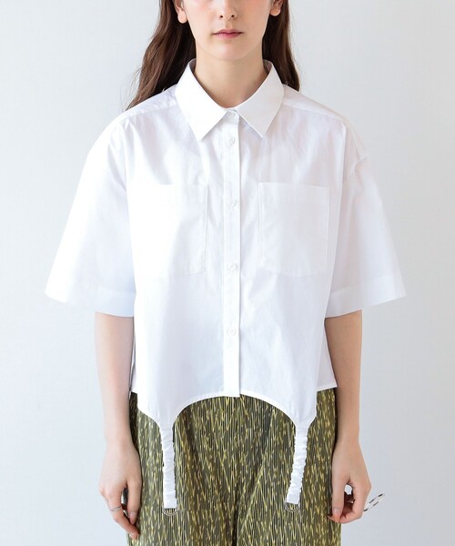 Ray BEAMS（レイビームス）の「Ray BEAMS / ガーター ベルト シャツ（シャツ/ブラウス・レディース・ブラック/ホワイト・ONE SIZE）」の16枚目の写真