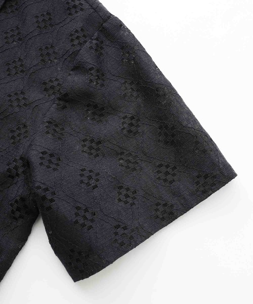 MILKFED.（ミルクフェド）の「LACE OPEN COLLAR SHIRT（シャツ/ブラウス・レディース・オフホワイト/ブラック・ONE SIZE）」の10枚目の写真