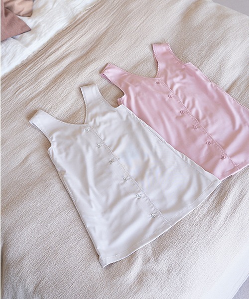 Lycee mine（リセマイン）の「3wayジレワンピース（ジャンパースカート・キッズ・ピンク/アイボリー・M(110-120)/L(130-140)）」の11枚目の写真