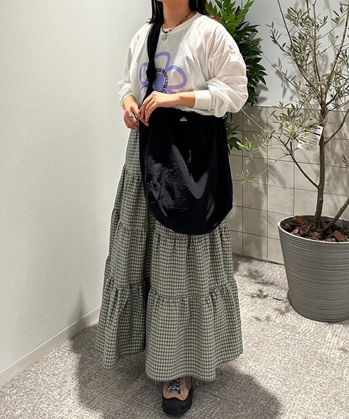 【3万円相当】　kutir 8点セット　スカート　スウェット　バッグ　クティール kutir】【新色追加】【セットアップ可】ティアードスカート[品番