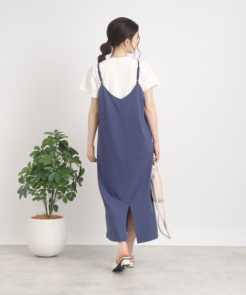 SHOO・LA・RUE（シューラルー）の「◆大人カジュアルの抜け感コーデに【USAコットン】フレンチスリーブTシャツ（Tシャツ/カットソー・レディース・ブルー/ブラック/ピンク系その他/ホワイト/ブラック系2・00）」の7枚目の写真