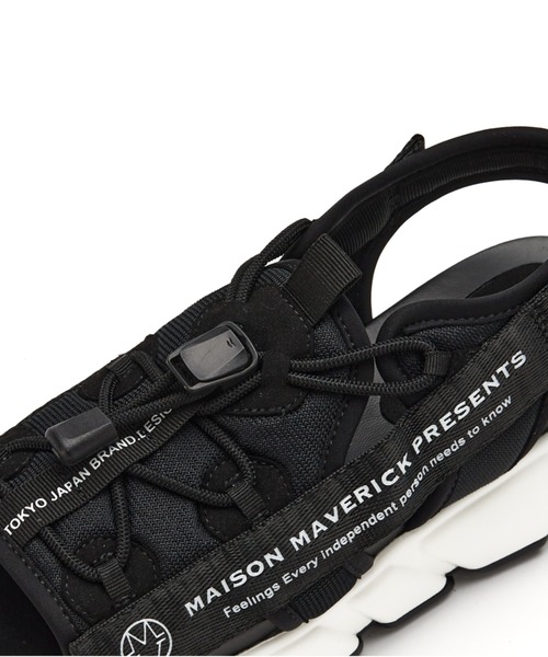 MAISON MAVERICK PRESENTS（メゾンマベリックプレゼンツ）の「MAISON MAVERICK PRESENTS（メゾン・マベリック・プレゼンツ）ロゴダッドサンダルスニーカー/MS2326（サンダル・レディース・ブラック/ホワイト/ベージュ・S/M/L）」の17枚目の写真