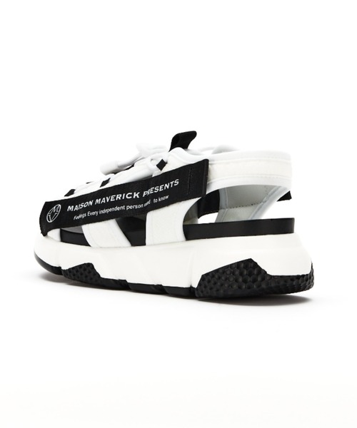MAISON MAVERICK PRESENTS（メゾンマベリックプレゼンツ）の「MAISON MAVERICK PRESENTS（メゾン・マベリック・プレゼンツ）ロゴダッドサンダルスニーカー/MS2326（サンダル・レディース・ブラック/ホワイト/ベージュ・S/M/L）」の18枚目の写真