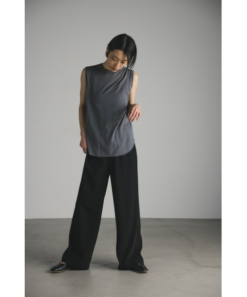 STYLEMIXER（スタイルミキサー）の「シアーバックシームタンク（タンクトップ・レディース・グレー/ベージュ/ブラック/ホワイト・FREE）」の16枚目の写真