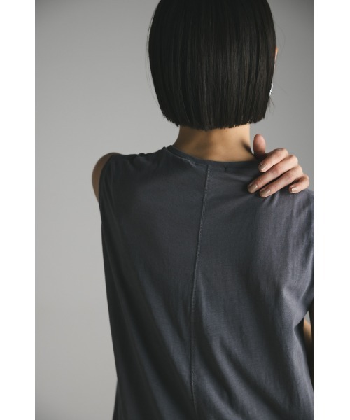 STYLEMIXER（スタイルミキサー）の「シアーバックシームタンク（タンクトップ・レディース・グレー/ベージュ/ブラック/ホワイト・FREE）」の20枚目の写真