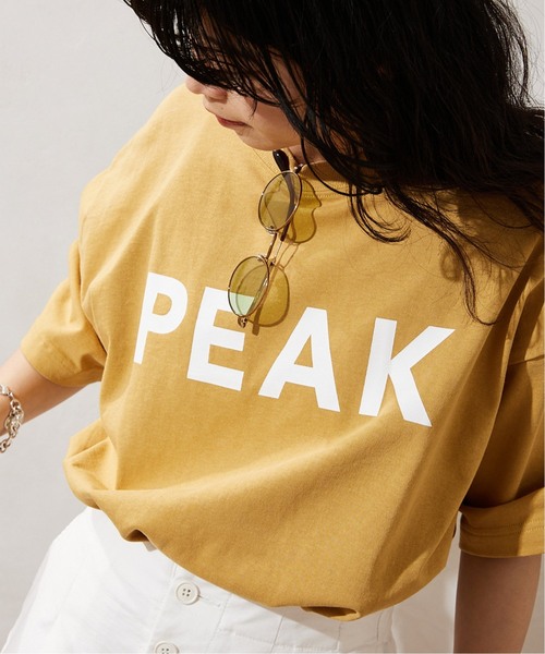 Snow Peak（スノーピーク）の「《追加》【SNOW PEAK / スノーピーク】別注 SP Logo Tシャツ（Tシャツ/カットソー・メンズ・ブルー/ブラック/ホワイト/ピンク/イエロー・SMALL/MEDIUM/LARGE）」の4枚目の写真