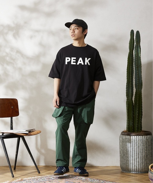Snow Peak（スノーピーク）の「《追加》【SNOW PEAK / スノーピーク】別注 SP Logo Tシャツ（Tシャツ/カットソー・メンズ・ブルー/ブラック/ホワイト/ピンク/イエロー・SMALL/MEDIUM/LARGE）」の6枚目の写真
