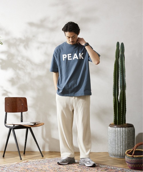 Snow Peak（スノーピーク）の「《追加》【SNOW PEAK / スノーピーク】別注 SP Logo Tシャツ（Tシャツ/カットソー・メンズ・ブルー/ブラック/ホワイト/ピンク/イエロー・SMALL/MEDIUM/LARGE）」の7枚目の写真