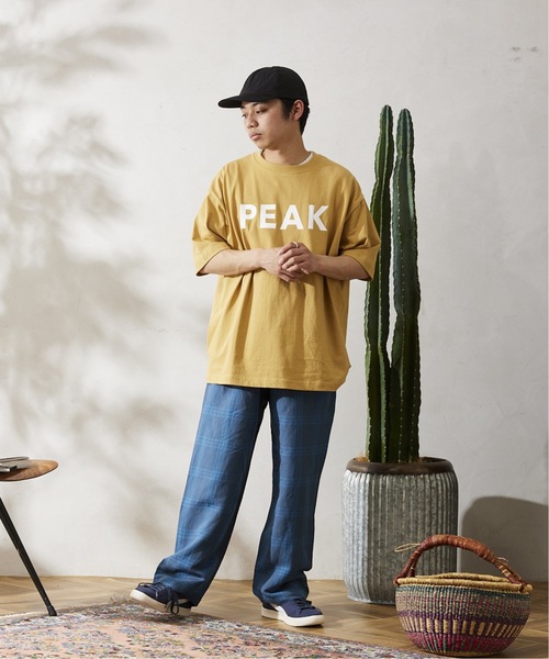 Snow Peak（スノーピーク）の「《追加》【SNOW PEAK / スノーピーク】別注 SP Logo Tシャツ（Tシャツ/カットソー・メンズ・ブルー/ブラック/ホワイト/ピンク/イエロー・SMALL/MEDIUM/LARGE）」の9枚目の写真