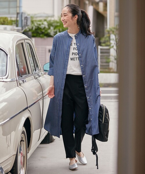 ANY(エニィ)の「【接触冷感/UVケア】アソートロゴ半袖Tシャツ(Tシャツ/カットソー・レディース・アイボリー系3/アイボリー系/ダークブラウン系・3/2)」の7枚目の写真