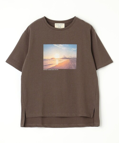 ANY(エニィ)の「【接触冷感/UVケア】アソートロゴ半袖Tシャツ(Tシャツ/カットソー・レディース・アイボリー系3/アイボリー系/ダークブラウン系・3/2)」の10枚目の写真