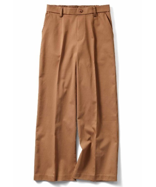 IEDIT(イディット)の「IEDIT 撥水(はっすい)加工&UVケアで快適 ほの光沢が美しいセミストレートチノパンツ(チノパンツ・レディース・キャメル/ネイビー・MEDIUM/X-LARGE/LARGE/XX-LARGE/SMALL)」の3枚目の写真