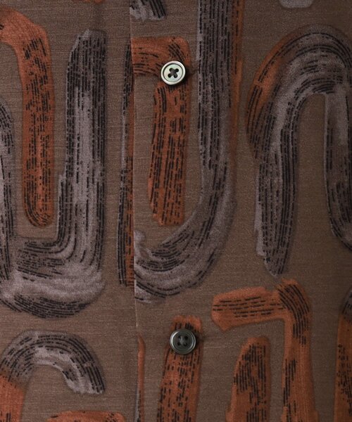 tk.TAKEO KIKUCHI（ティーケータケオキクチ）の「◆アソート柄2WAY半袖シャツ（シャツ/ブラウス・メンズ・ブラック系3/ダークブラウン系3/ベージュ系4/ピンク系9・03/02/01）」の10枚目の写真