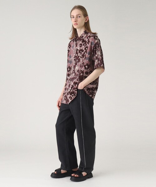 tk.TAKEO KIKUCHI（ティーケータケオキクチ）の「◆アソート柄2WAY半袖シャツ（シャツ/ブラウス・メンズ・ブラック系3/ダークブラウン系3/ベージュ系4/ピンク系9・03/02/01）」の21枚目の写真