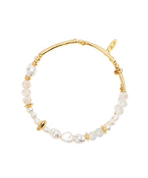 ROPE' PICNIC（ロペピクニック）の「マルチボリュームパーツ２連ブレスレット（ブレスレット・レディース・ホワイト/オレンジ系その他・FREE）」の7枚目の写真