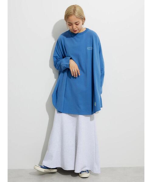 DISCUS ATHLETIC(ディスカス アスレチック)の「DISCUS フレンチテリーマーメイドスカート(スカート・レディース・ブラック/ホワイト系その他/ブルー・FREE)」の11枚目の写真